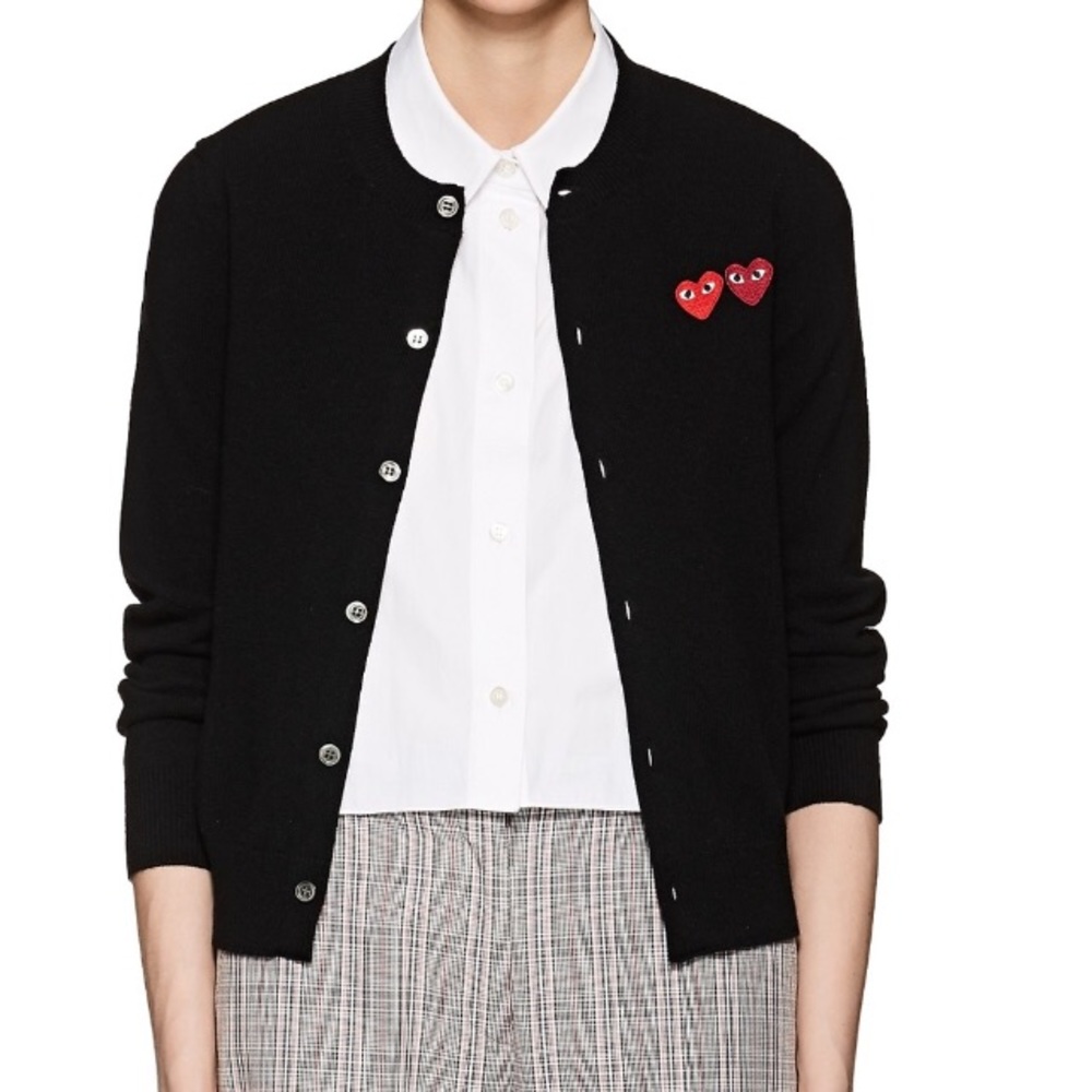 Play comme de garcons wool cardigan medium
